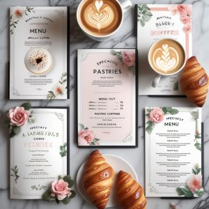 Elegant Bakery Menu Design Pack
